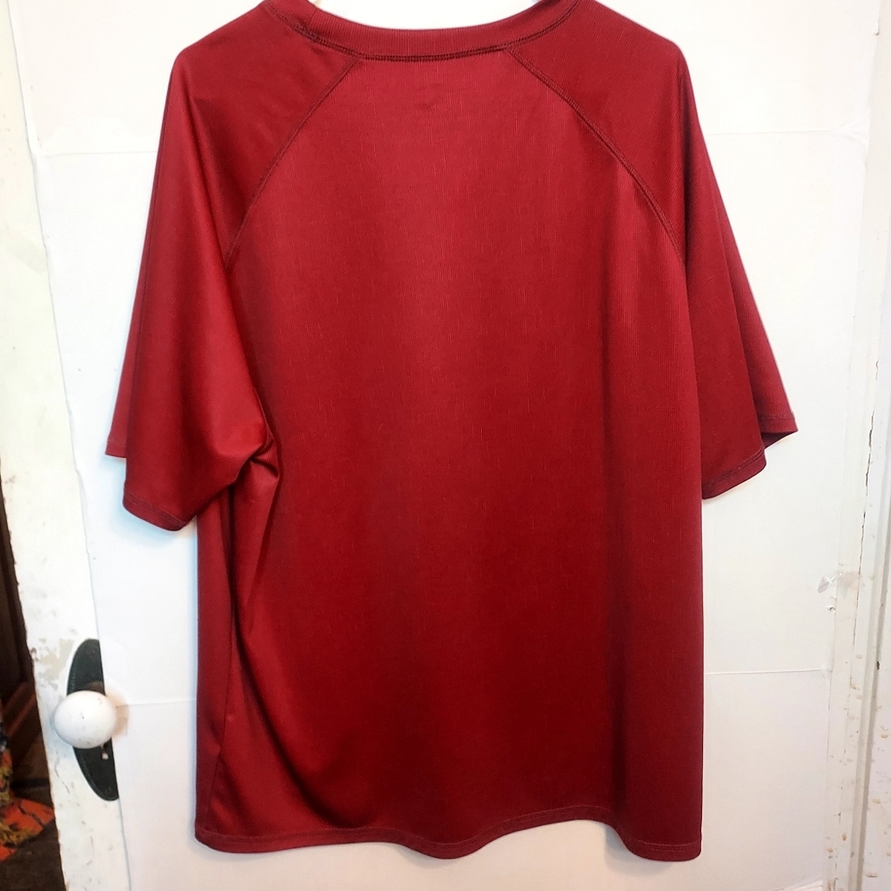 ZeroXposur Men's Short Sleeve Red Tee Upf 50+Size XXL